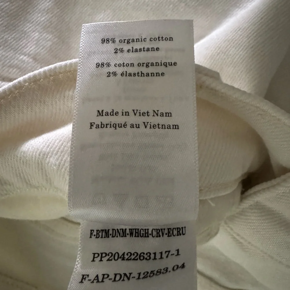 Everlane Cream Way High Jeans  w a Barrel like leg - Picture 9 of 10